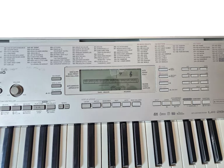 KEYBORD CASIO LK-280 + ZASILACZ