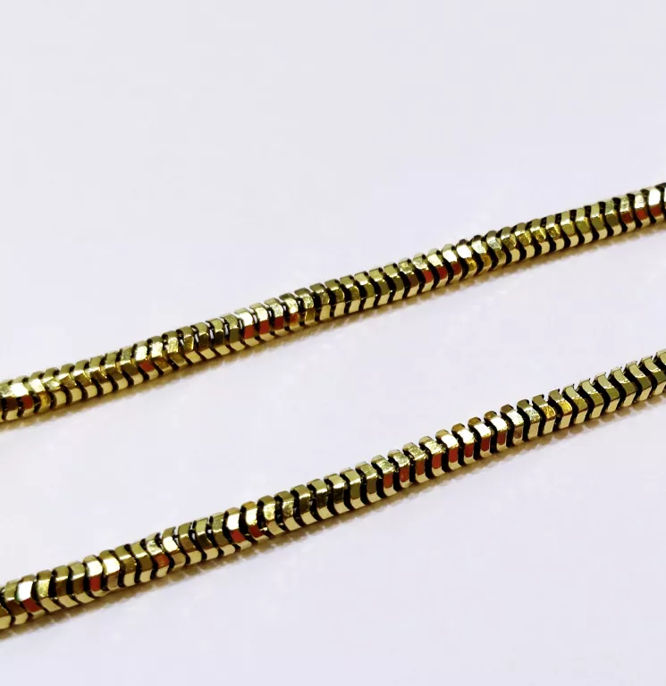 ZŁOTA BRANSOLETKA SPLOT SNAKE DŁ.19,5CM PR.585