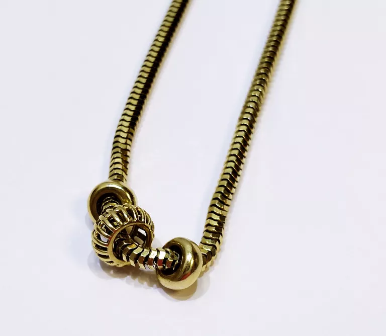 ZŁOTA BRANSOLETKA SPLOT SNAKE DŁ.19,5CM PR.585