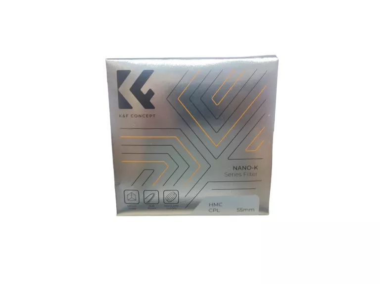 FILTR POLARYZACYJNY 55 MM ULTRACIENKI, K&F CONCEPT, NANO-K, HMC, CPL