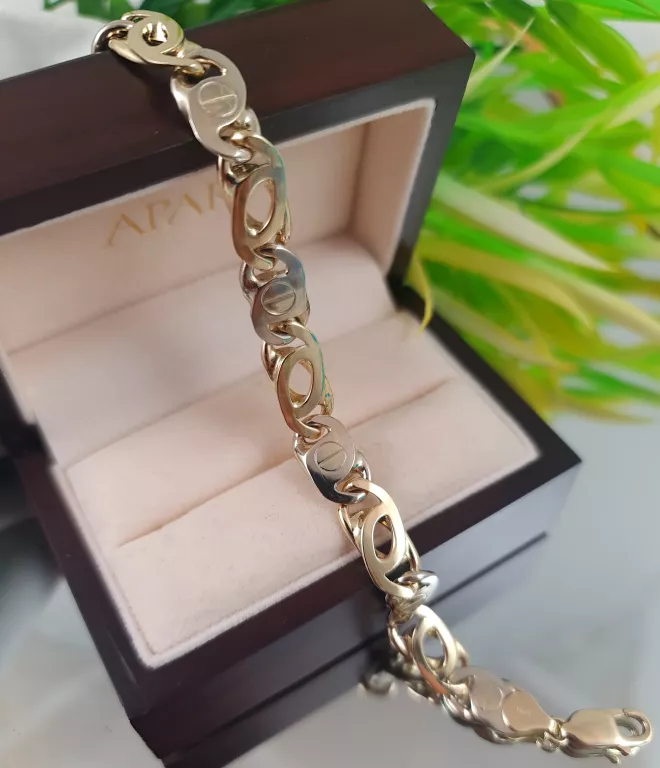 BRANSOLETA MĘSKA ZŁOTA 37,90G 585