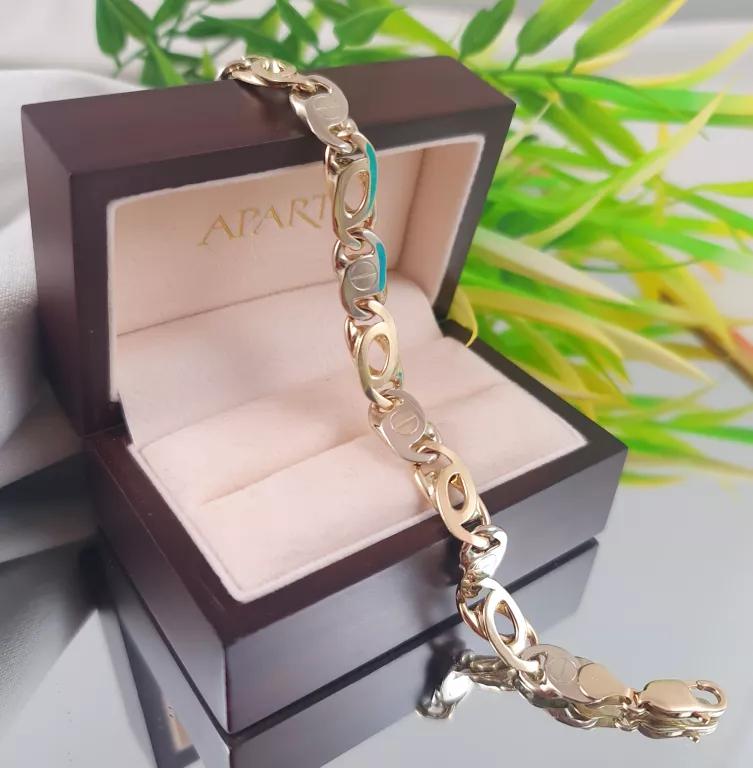 BRANSOLETA MĘSKA ZŁOTA 37,90G 585