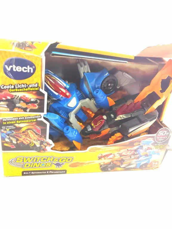 VTECH SWITCH&GO ZABAWKA DINOZAURY SAMOCHÓD 2W1 DE