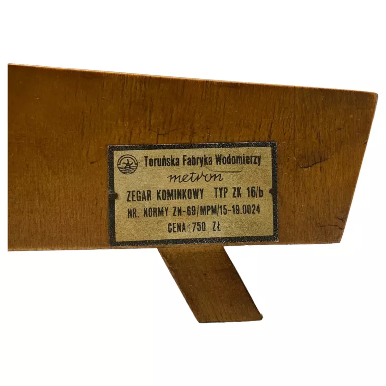 ZEGAR KOMINKOWY METRON TYP ZK 16/B PRL