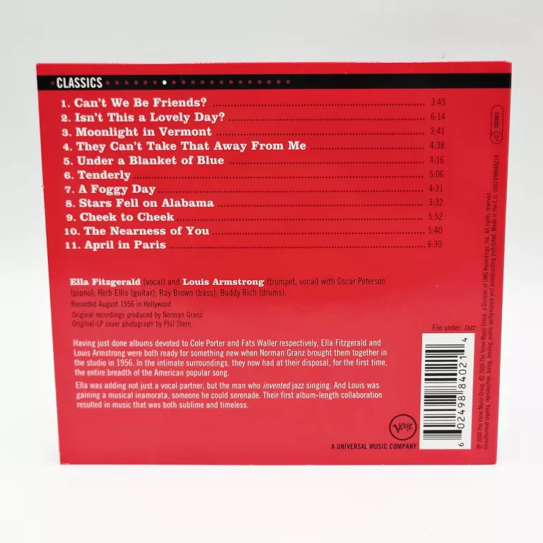 ELLA FITZGERALD & LOUIS ARMSTRONG - ELLA & LOUIS [ CD, DIGIPACK ]