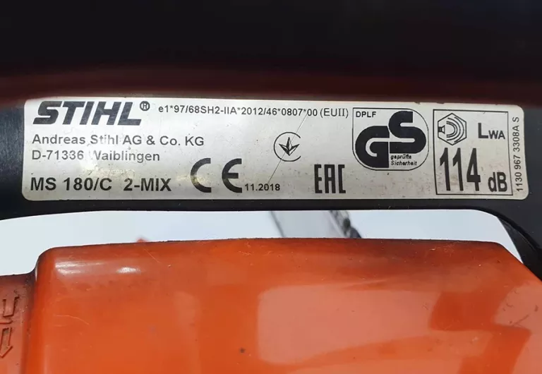 PILARKA SPALIOWA STIHL MS 180 C 11.2018