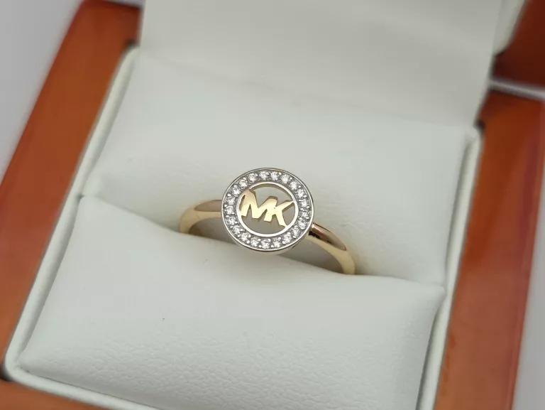 ZŁOTY PIERŚCIONEK W STYLU MK - 585 14K R.15 2,35G