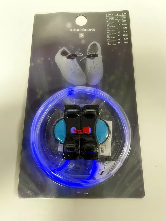 SZNURÓWKI LED NIEBIESKIE