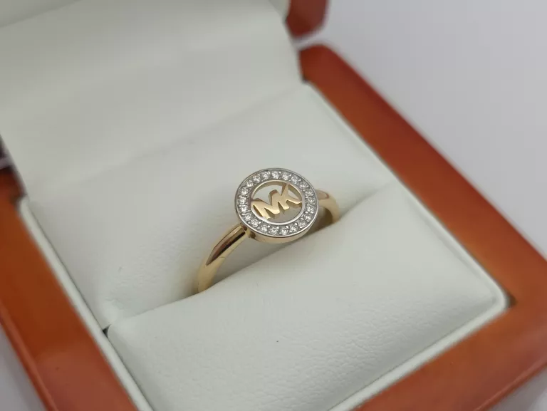 ZŁOTY PIERŚCIONEK W STYLU MK - 585 14K R.15 2,35G