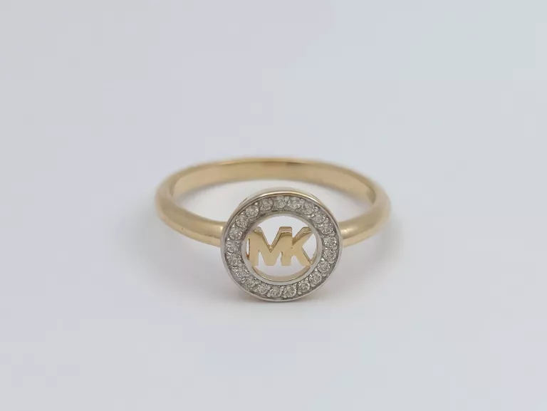 ZŁOTY PIERŚCIONEK W STYLU MK - 585 14K R.15 2,35G