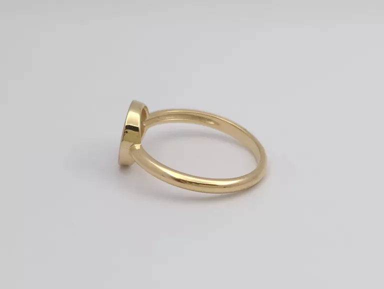 ZŁOTY PIERŚCIONEK W STYLU MK - 585 14K R.15 2,35G