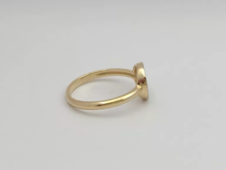 ZŁOTY PIERŚCIONEK W STYLU MK - 585 14K R.15 2,35G