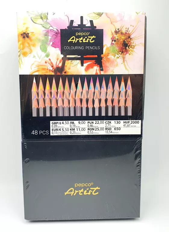 KREDKI OŁÓWKOWE PEPCO ARTIST 48SZT.