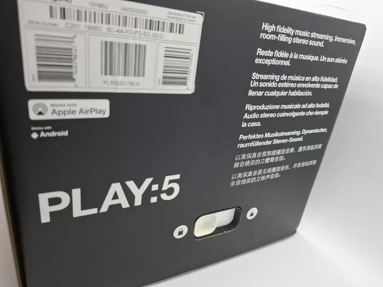 GŁOŚNIK SONOS PLAY: 5 GEN 2 CZARNY