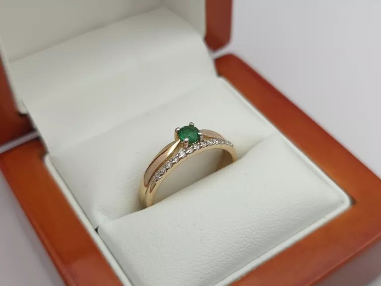 ZŁOTY PIERŚCIONEK - 585 14K R.15 3,10G