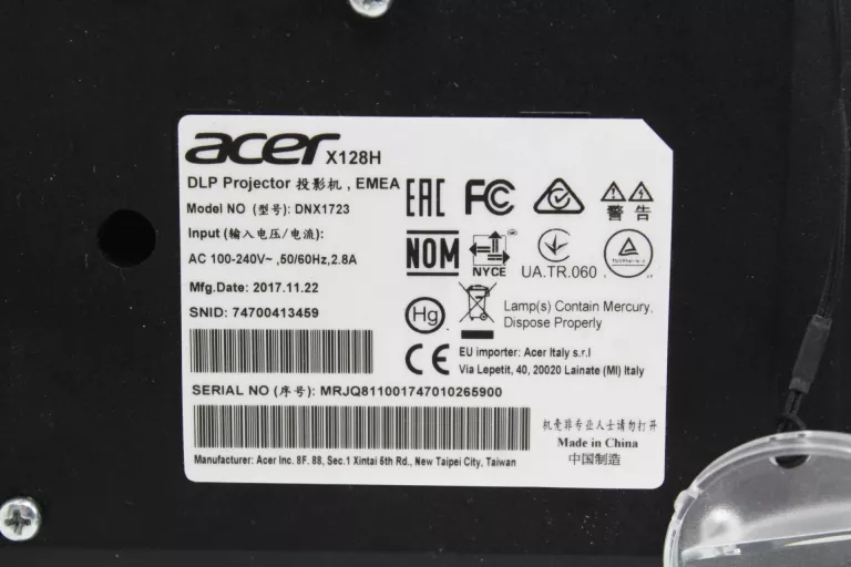 PROJEKTOR ACER X128HP