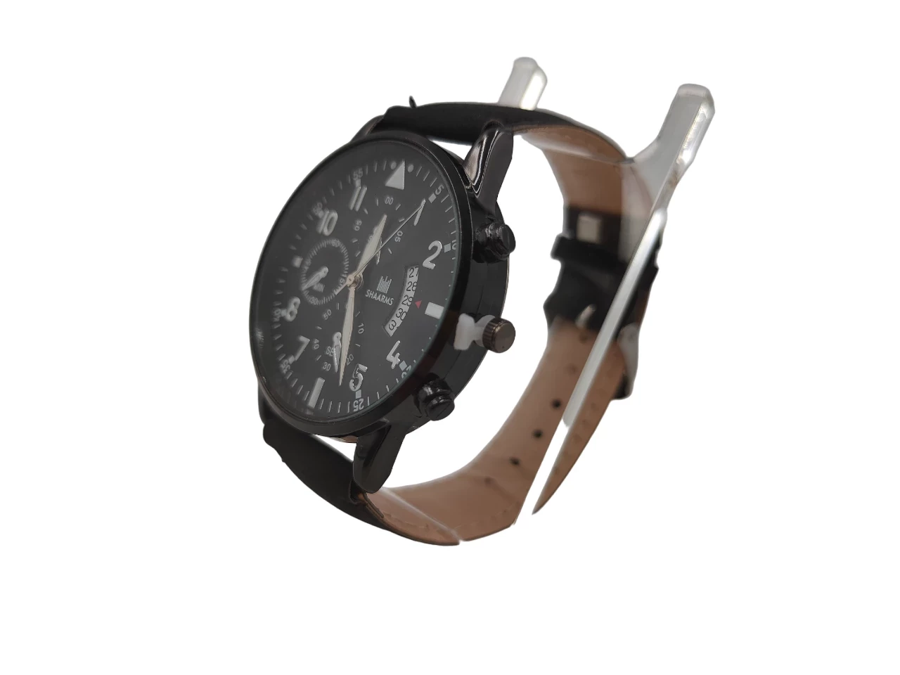 zegarek-meski-shaarms-z-kalendarzem-zlote-wstawki-material-paska-skora-ekologiczna