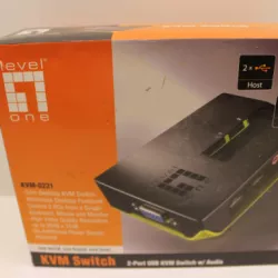 LEVELONE KVM-0221 PRZEŁĄCZNIK KVM CZARNY, ZIELONY