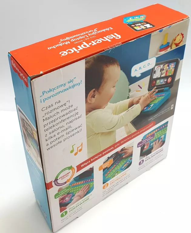 ZABAWKA LAPTOP EDUKACYJNY FISHER PRICE UCZ SIĘ I ŚMIEJ!