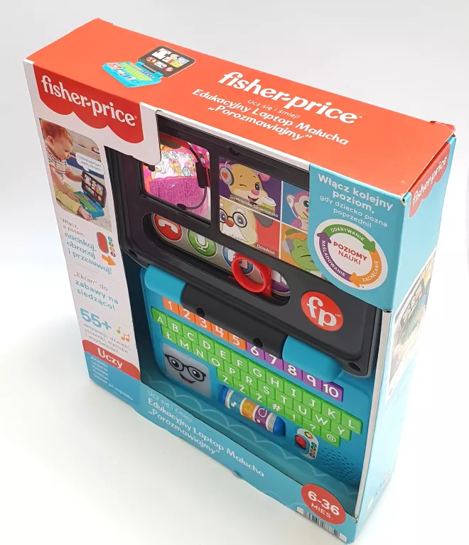 ZABAWKA LAPTOP EDUKACYJNY FISHER PRICE UCZ SIĘ I ŚMIEJ!