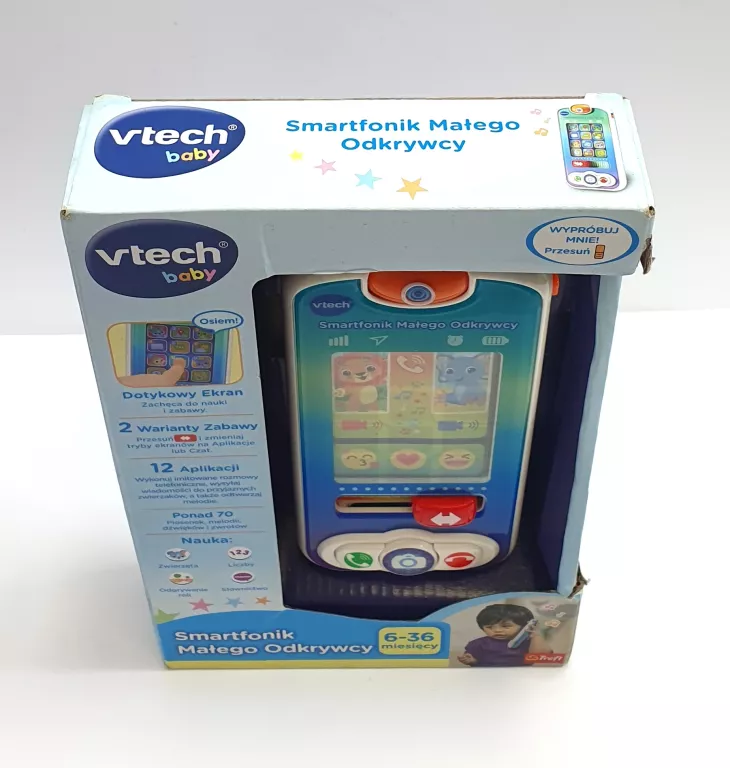 ZABAWKA EDUKACYJNA VTECH BABY SMARTFONIK MAŁEGO ODKRYWCY 61588