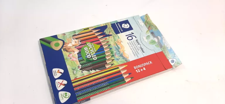 KREDKI STAEDTLER NORIS COLOUR16 KOLORÓW TRÓJKĄTNE