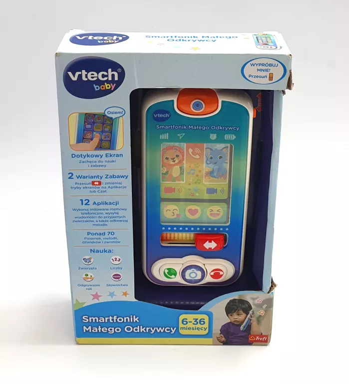 ZABAWKA EDUKACYJNA VTECH BABY SMARTFONIK MAŁEGO ODKRYWCY 61588