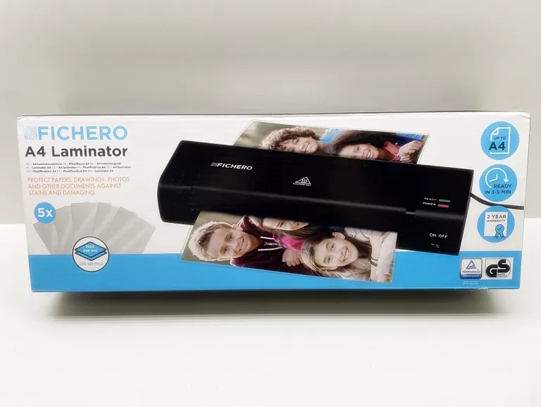 LAMINATOR ZGRZEWARKA LAMINARKA A4 25X FOLIA GRATIS 8711568040804