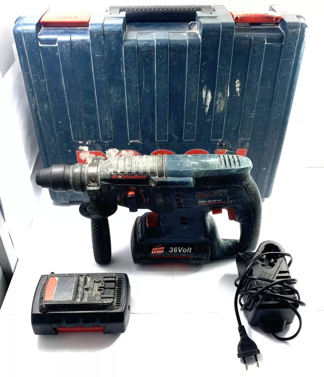 MŁOT UDAROWY BOSCH GBH-36 VF-LI 2X AKU + ŁAD + WALIZKA