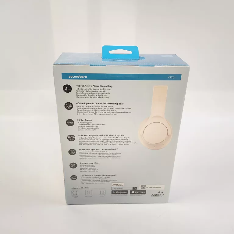 SŁUCHAWKI BEZPRZEWODOWE NAUSZNE SOUNDCORE A3004G21