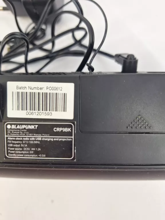 RADIOBUDZIK BLAUPUNKT CRP9BK