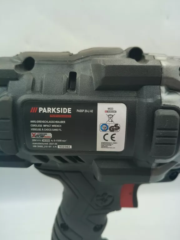 KLUCZ UDAROWY PARKSIDE PASSP 20-LI A2 + AKU