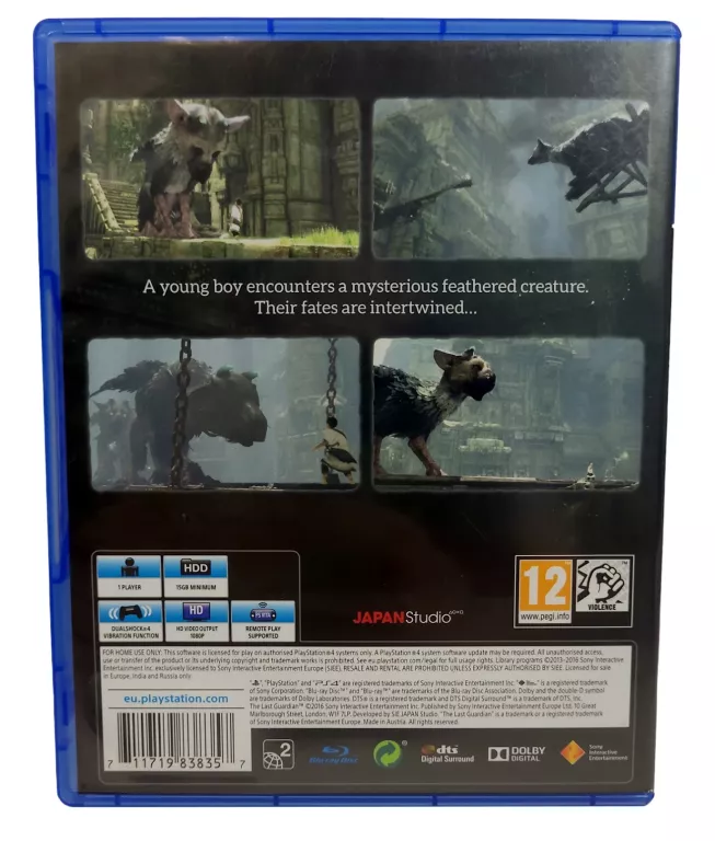 GRA NA PS4 THE LAST GUARDIAN