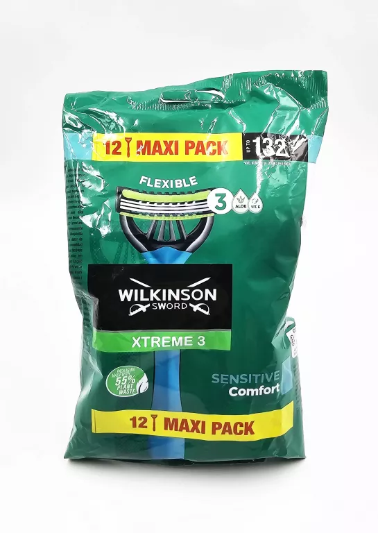 MASZYNKI DO GOLENIA WILKINSON XTREME 3 SENSITIVE COMFORT / 12 SZTUK