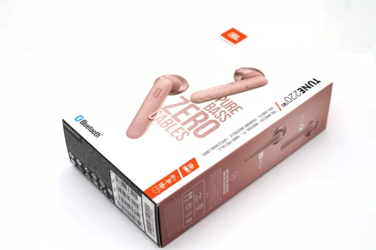 SŁUCHAWKI JBL TUNE 220 TWS RÓŻOWE KOMPLET