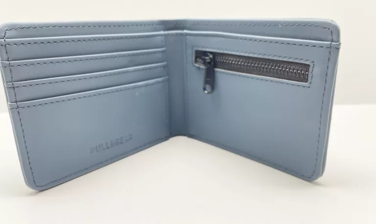 PORTFEL PULL&BEAR NIEBIESKI ROZMIAR M POLIURETAN