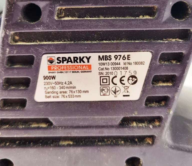 SPARKY SZLIFIERKA TAŚMOWA MBS 976E 900W