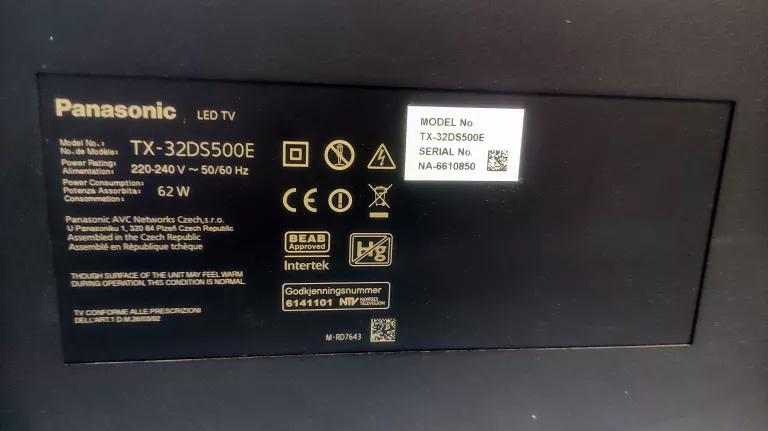 TELEWIZOR PANASONIC TX-32DS500E - SMART