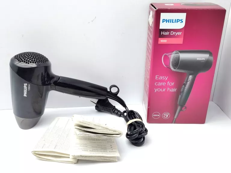 SUSZARKA DO WŁOSÓW PHILIPS 1000 BHC010/10 1200W #KOMPLET