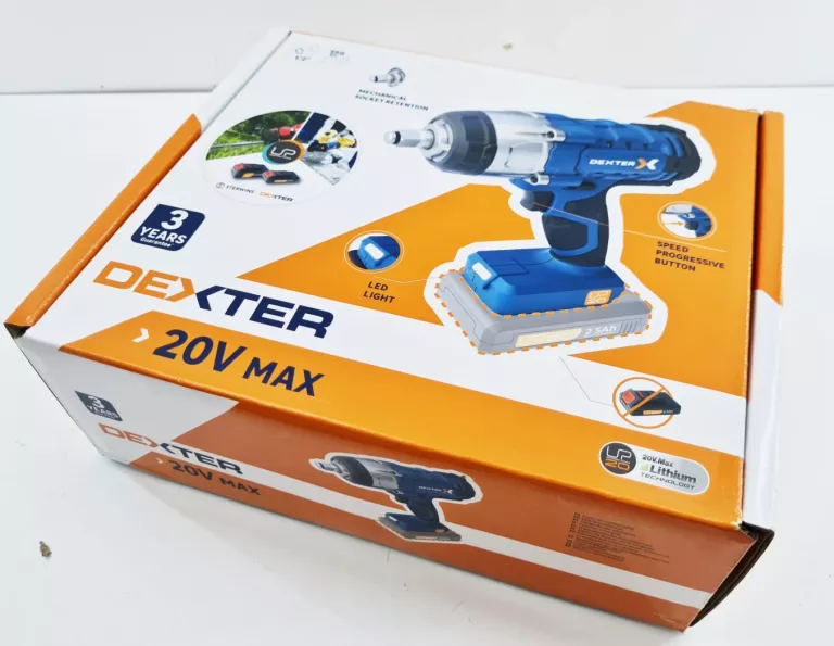 KLUCZ UDAROWY AKUMULATOROWY 20V 350NM DEXTER