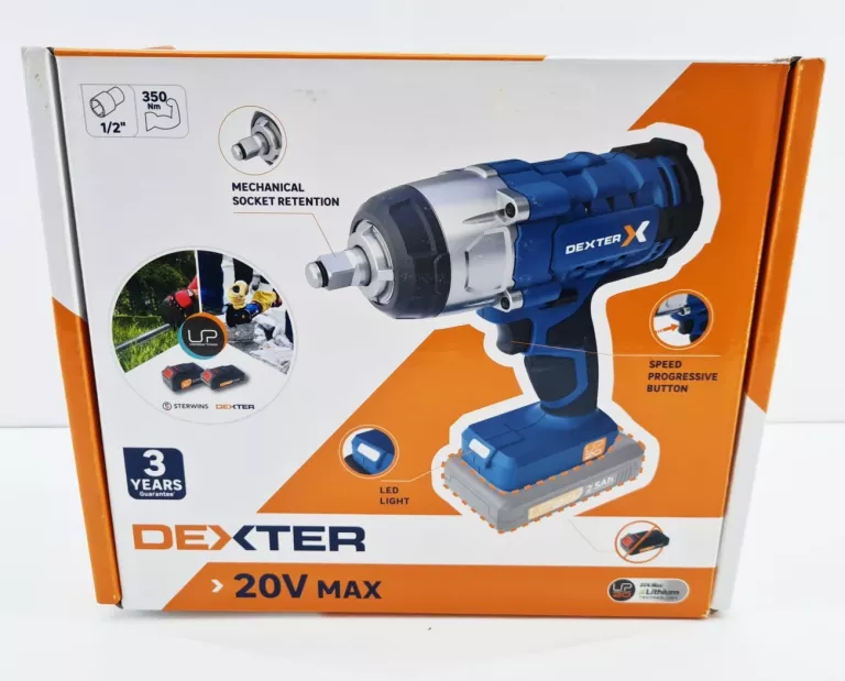 KLUCZ UDAROWY AKUMULATOROWY 20V 350NM DEXTER