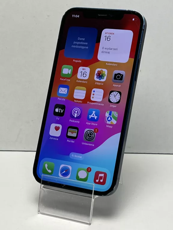 TELEFON APPLE IPHONE 12 128GB | KONDYCJA 78% | ZBITE PLECKI
