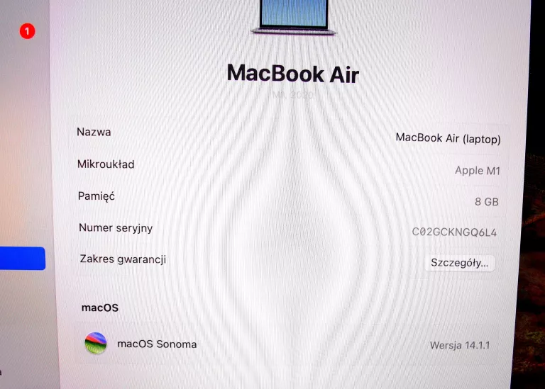 APPLE MACBOOK AIR 13 2020 A2337 M1 8/256GB