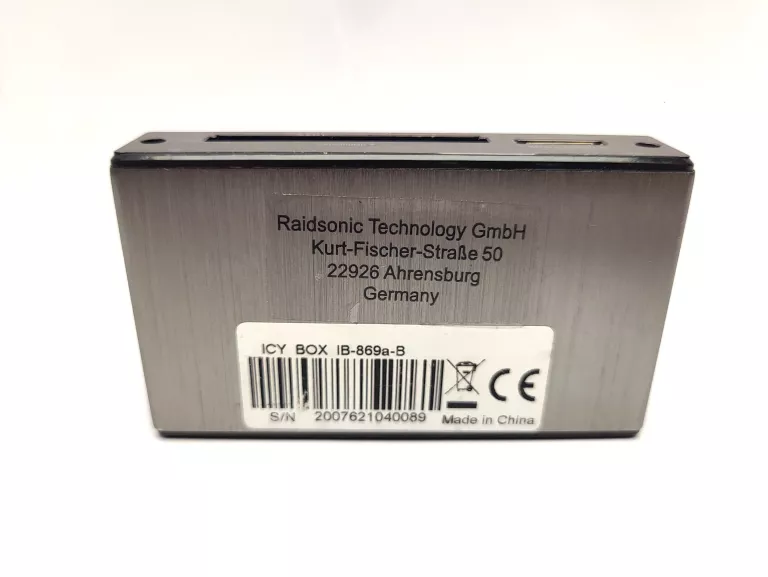 ZEWNĘTRZNY CZYTNIK KART PAMIĘCI ICY BOX IB-869A-B USB 3 / KABELEK