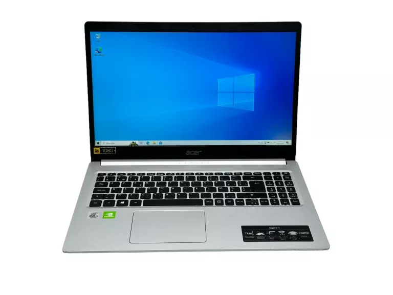 LAPTOP ACER ASPIRE 5 I5-1035G1 20GB 512GB GEFORCE MX350 SREBRNY
