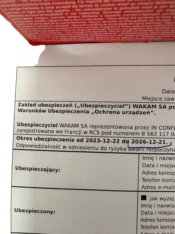 KONSOLA NINTENDO SWITCH OLED MARIO RED EDITION DODATKOWY PAD GRA POLISA