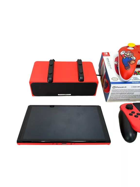 KONSOLA NINTENDO SWITCH OLED MARIO RED EDITION DODATKOWY PAD GRA POLISA