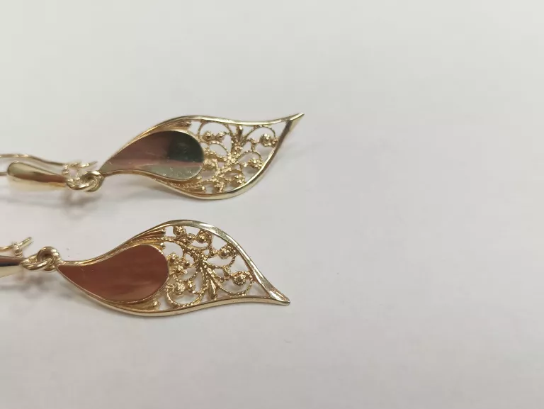 ŚLICZNE ZŁOTE KOLCZYKI 4,48G PR585 14K