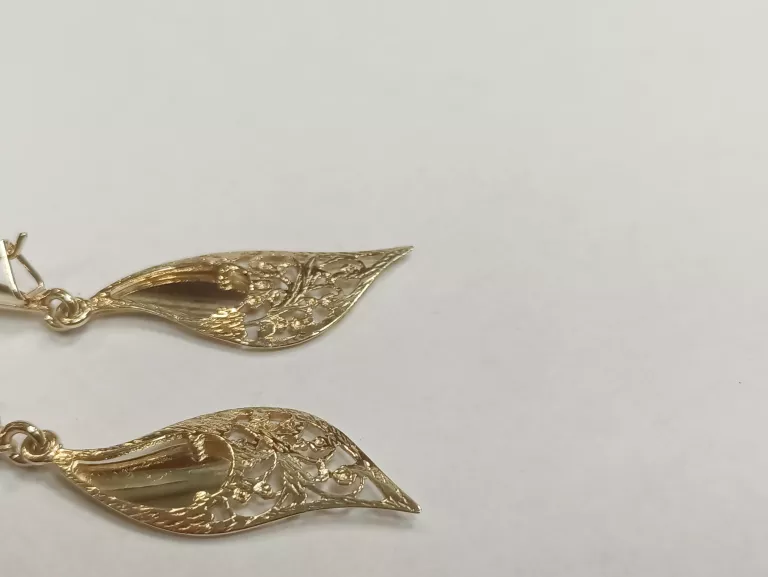 ŚLICZNE ZŁOTE KOLCZYKI 4,48G PR585 14K