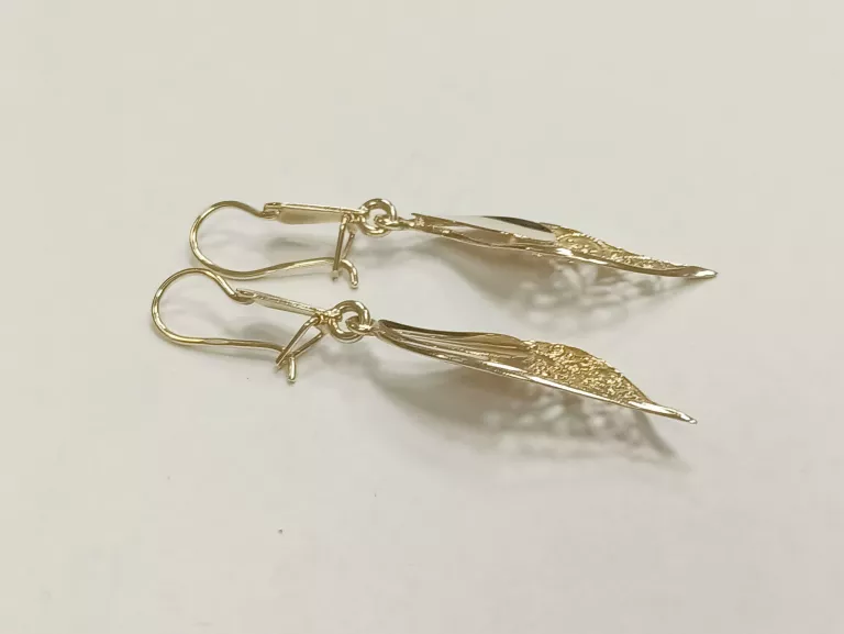 ŚLICZNE ZŁOTE KOLCZYKI 4,48G PR585 14K